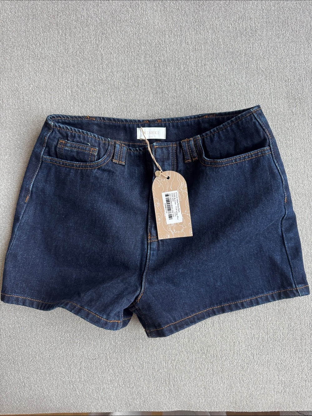 Meshki Dark Blue Denim Women’s Shorts